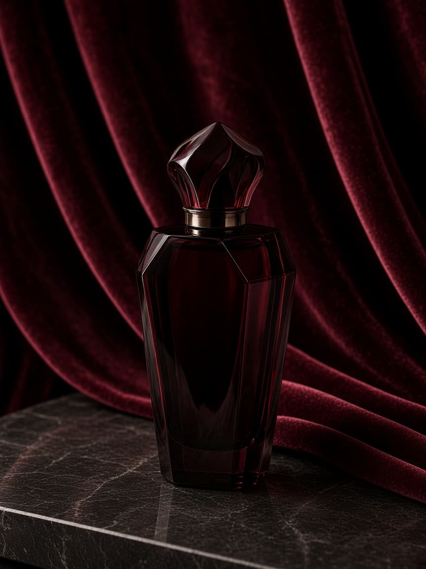 Clyvoro-generated luxury scene with the same fragrance bottle