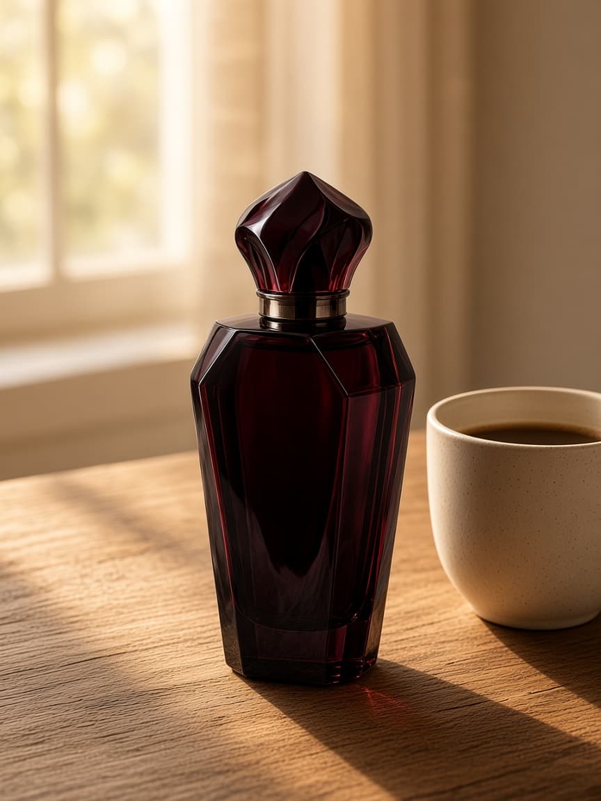 Product identity preserved across a soft morning lifestyle scene