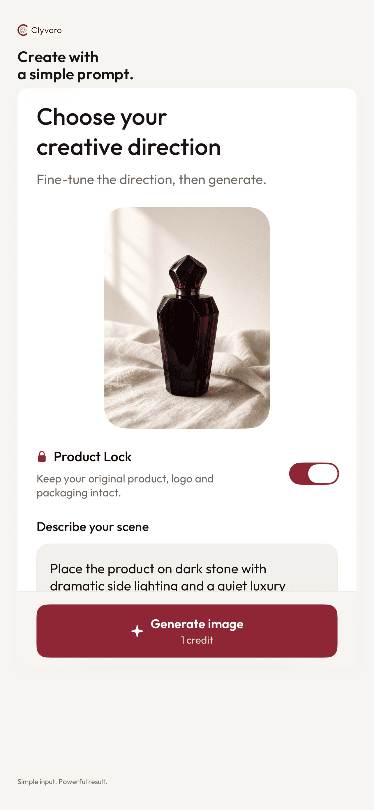 Clyvoro marketing create screenshot